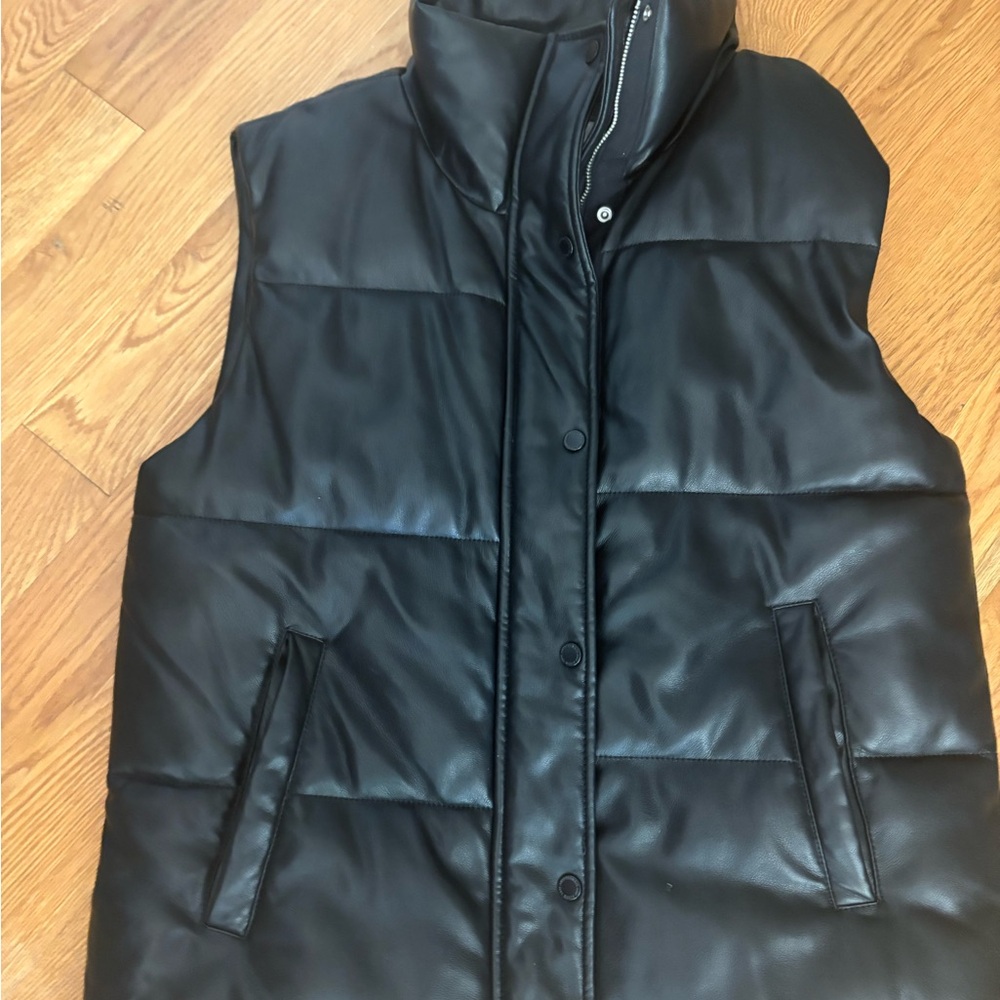 Abercrombie & Fitch Vegan Leather Vest